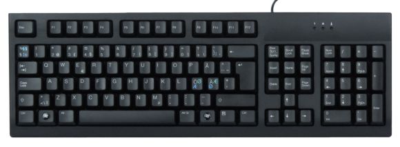 BEHAVIOR TECH  PAN NORDIC PS/2 WIRED QWERTY KEYBOARD 6983530293 5107A