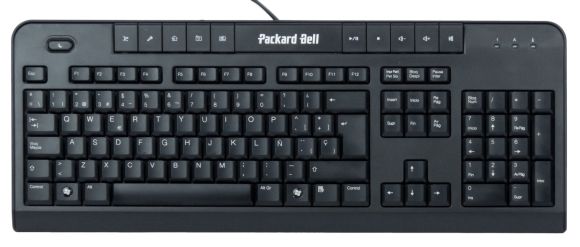 PACKARD BELL SPANISH PS/2 WIRED QWERTY KEYBOARD 6960800404 6301N