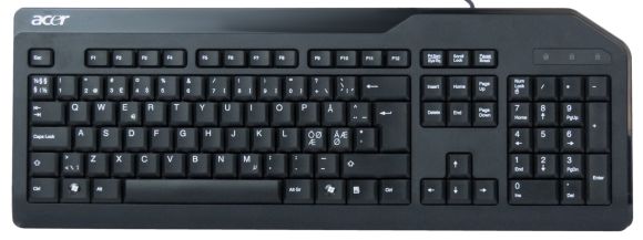 ACER PAN NORDIC PS/2 WIRED QWERTY KEYBOARD KB.PS20B.106 SK-9620