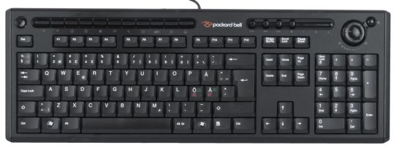 PACKARD BELL QWERTY PAN NORDIC PS/2 WIRED KB.PS203.271 KB-0420