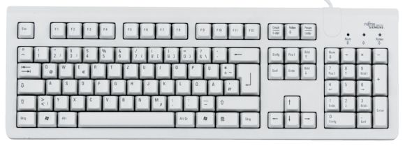 FUJITSU GERMAN USB WIRED QWERTZ KEYBOARD S26381-K361-L120