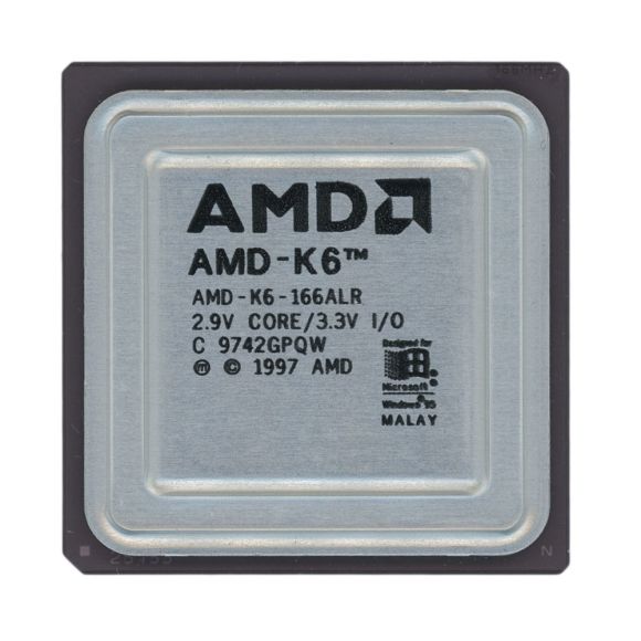 CPU AMD K6 AMD-K6-166ALR 166 MHz s.7 L1 CACHE 32 KB