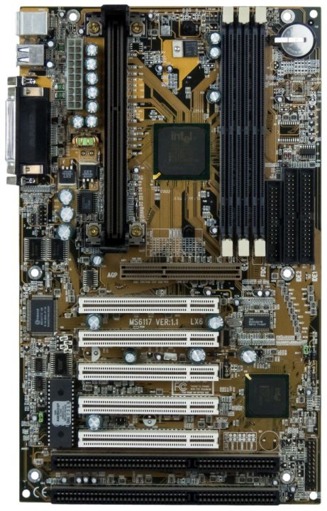 MSI MS6117 VER: 1.1 LX6 SLOT 1 ISA PCI SDRAM ATX