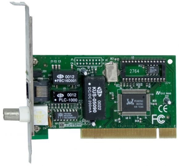REALTEK KUS-05090 PCI BNC RJ-45 RTL8029AS