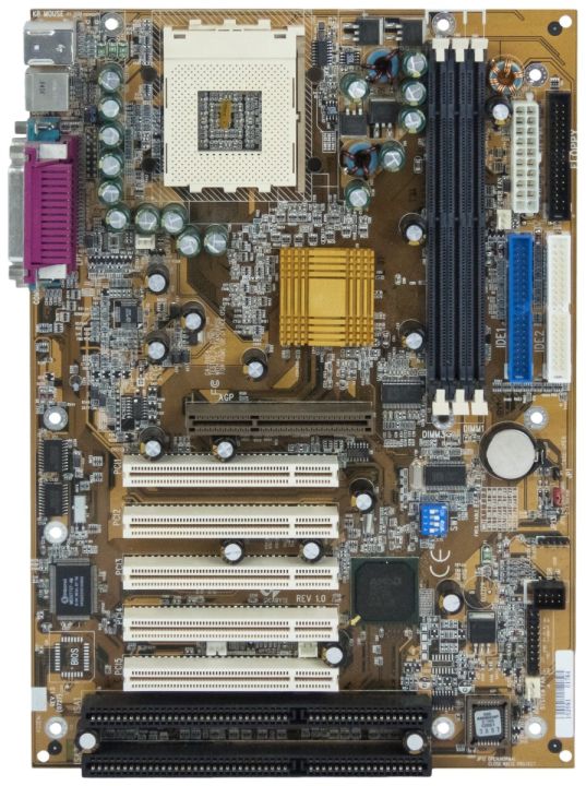 GIGABYTE GA-7IXE4 MOTHERBOARD s462/A SDRAM 5x PCI AGP ISA