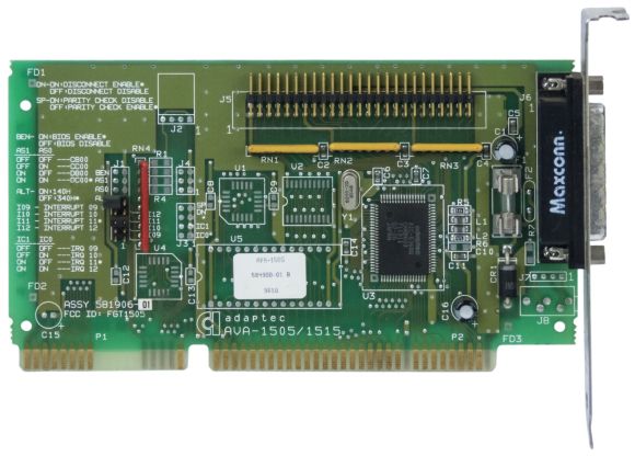 KONTROLER ADAPTEC AVA-1505 SCSI DB25 ISA