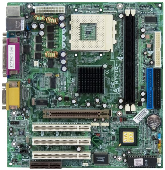 BIOSTAR M7VIQ MOTHERBOARD s462 DDR AGP PCI CNR