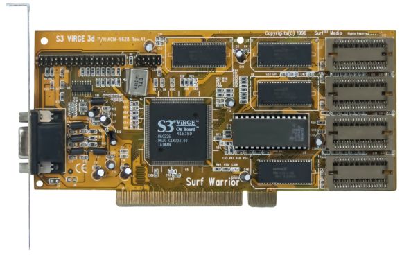 S3 VIRGE 3D 86C325 2MB ACM-9628 PCI