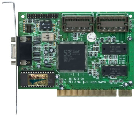S3 TRIO64 1MB 86C764X 35-8213-20 PCI EDO