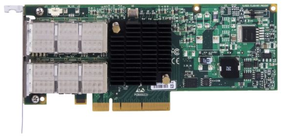 HP 593412-001 4X QDR CX-2 INFINIBAND DUAL PORT PCIe LP 592520-B21