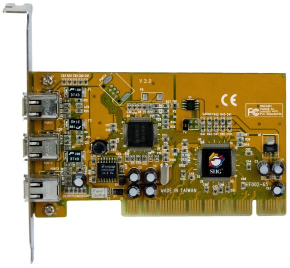 SIIG NN-400P12 1394 FireWire DV CAM  400 Mbps PCI