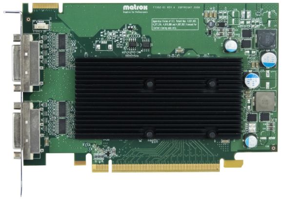 MATROX M9125 512MB M9125-E512F F7352-01 PCI-E 2x DVI-I