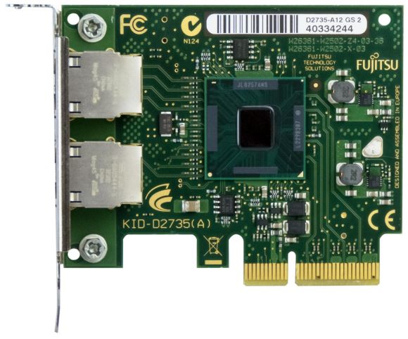 FUJITSU D2735-A12 DUAL PORT GIGABIT ADAPTER PCIe x4 LP