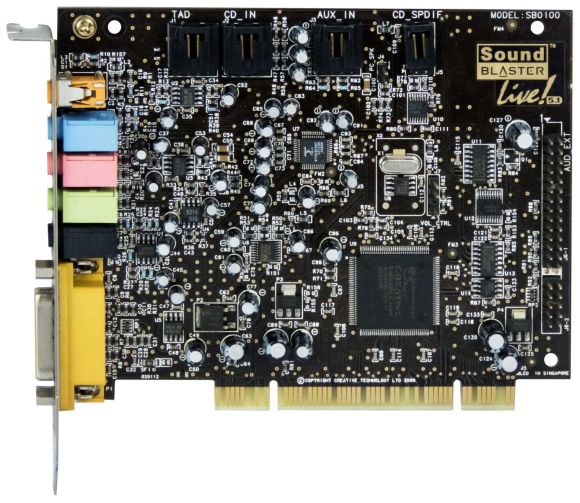 CREATIVE SB0100 SOUND BLASTER LIVE 5.1 PCI