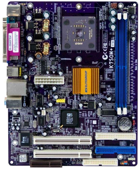 ELITEGROUP K7SOM+ V: 7.5C s462 DDR PCI microATX