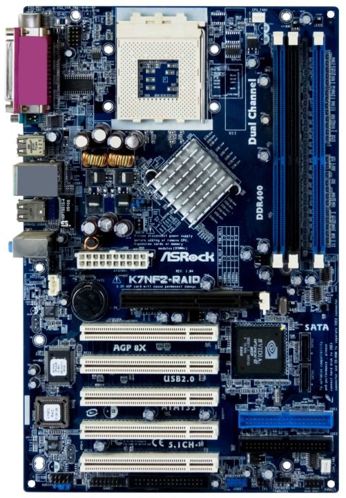 ASROCK K7NF2-RAID MOTHERBOARD s462 DDR PCI AGP