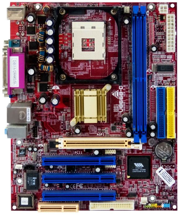 BIOSTAR U8668-D s478 DDR PCI AGP CNR