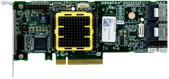 ADAPTEC ASR-5805/512MB SAS/SATA RAID CONTROLLER PCIe LP
