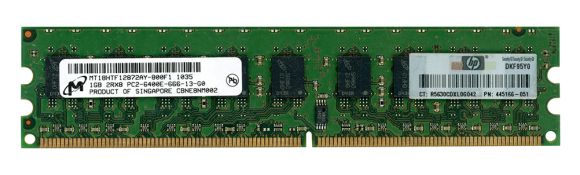 HP 445166-051 MT18HTF12872AY-800F1 1GB DDR2-800MHz ECC UB CL6
