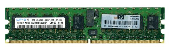HP 405476-061 M393T5660QZA-CE6Q0 2GB DDR2-667Mhz REG ECC CL5