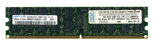 IBM 39M5811 M393T5750EZ3-CCC 2GB DDR2-400Mhz REG ECC CL3