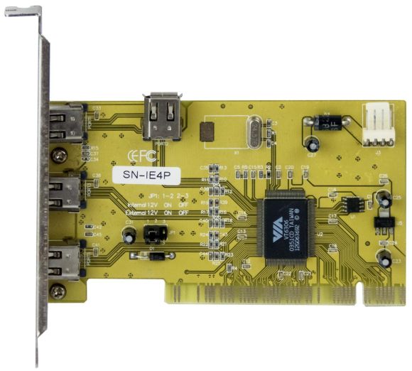 SANSUN SN-IE4P 3+1 PORT FIREWIRE IEEE1394 PCI PC EXPANSION INTERFACE CARD/CARD