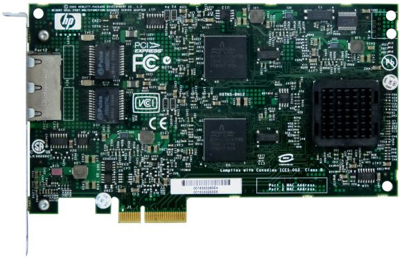 HP 374443-001 DUAL GIGABIT ETHERNET PCIe NC380T