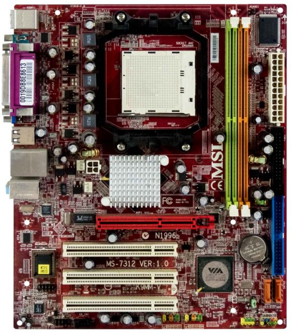MSI MS-7312 K9MM-V VIA K8M800 s.AM2 DDR2 mATX AGP PCI