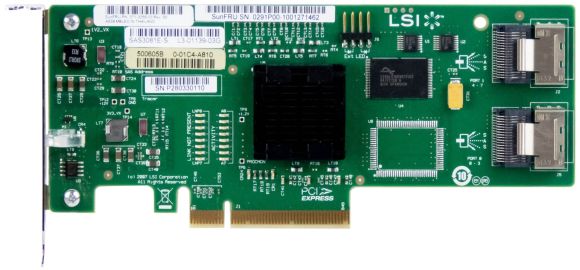 LSI SAS3081E-S 371-3255-03 SAS/SATA RAID PCIE LP