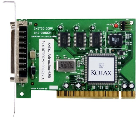 KOFAX ADRENALINE 650i INITIO INI-9100UW SCSI PCI