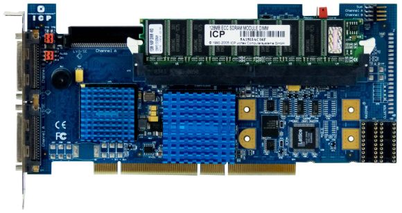 ICP VORTEX GDT8124RZ 128MB DUAL SCSI U320 PCI-X