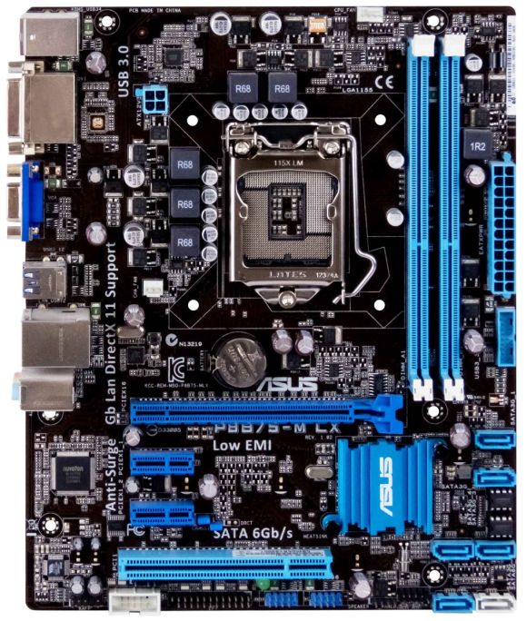 ASUS P8B75-M LX LGA1155 DDR3 mATX PCIe PCI