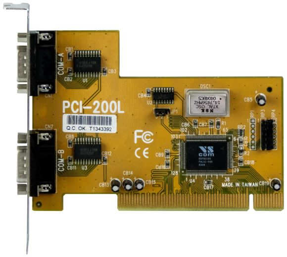 VScom PCI-200L I/O CARD DUAL COM PCI