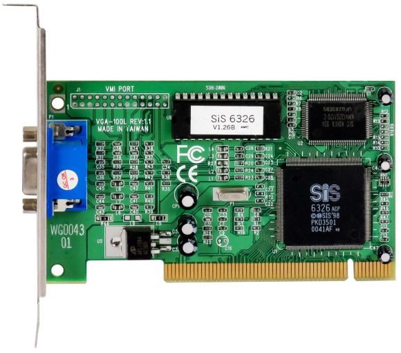 SYNNEX SIS 6326 4MB VGA-100 538-2006 PCI