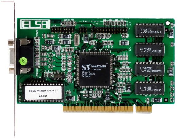 ELSA S3 TRIO64V2/DX 2MB WINNER 1000/T2D-2 PCI
