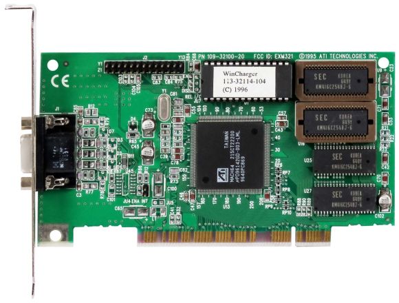 ATI MACH64 2MB 109-32100-20 PCI VGA