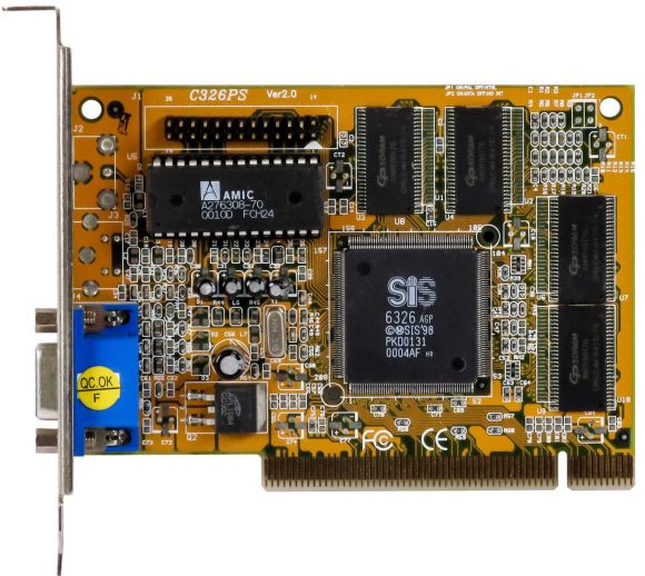 SIS 6326 AGP 8MB C326PS PCI VGA