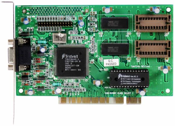 TRIDENT TGUI9440-1 1MB TWN7345 PCI VGA