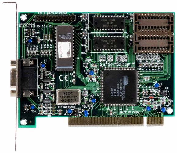 CIRRUS LOGIC GD5430 1MB CL543XPCI/SMT PCI VGA FPM