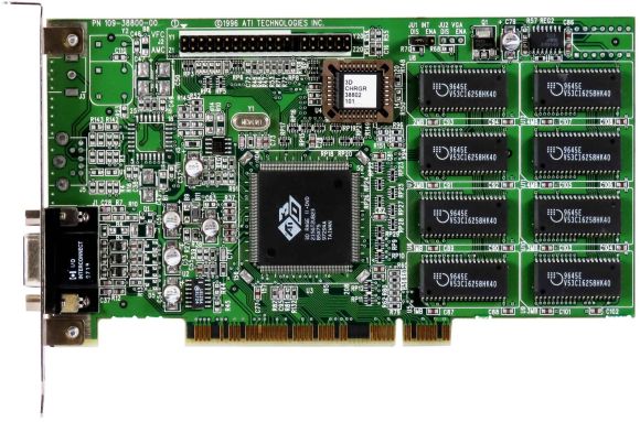 ATI 3D RAGE II 4MB 109-38800-00 PCI VGA