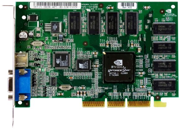 DELL 03K595 GRAPHIC CARD NVIDIA GEFORCE2 MX 64MB VGA S-VIDEO