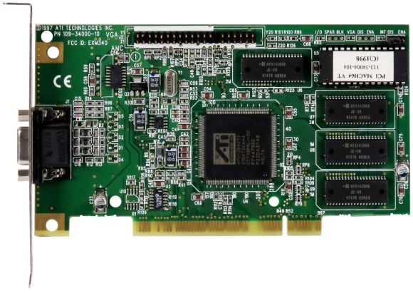 ATI MACH64 VT 2MB 109-34000-10 PCI VGA EDO