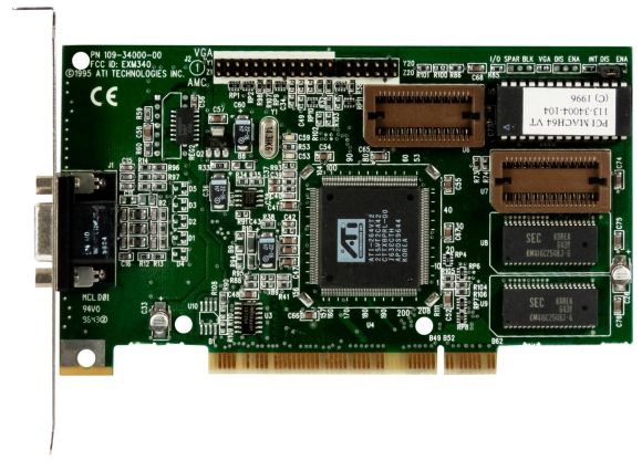 ATI MACH64 VT 1MB 109-34000-00 PCI VGA