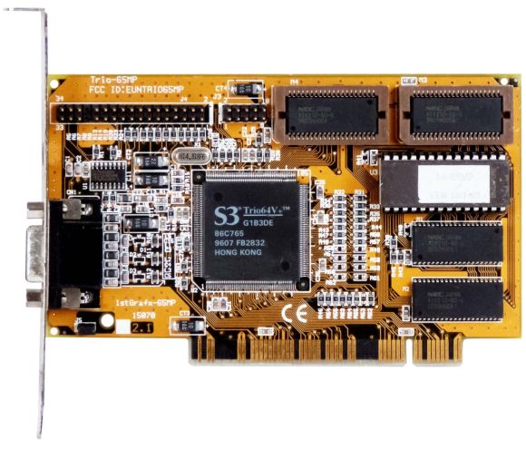 S3 TRIO64V+ 2MB TRIO-65MP 1STGRAFX-65MP PCI VGA