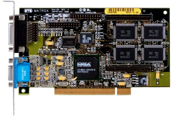 MATROX MYSTIQUE MGA-1064SG 4MB MGA-MYST/4BN 644-00 PCI SGRAM
