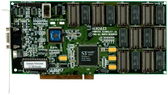 HERCULES S3 VISION968 4MB TERMINATOR PROFESSIONAL GB2210 PCI