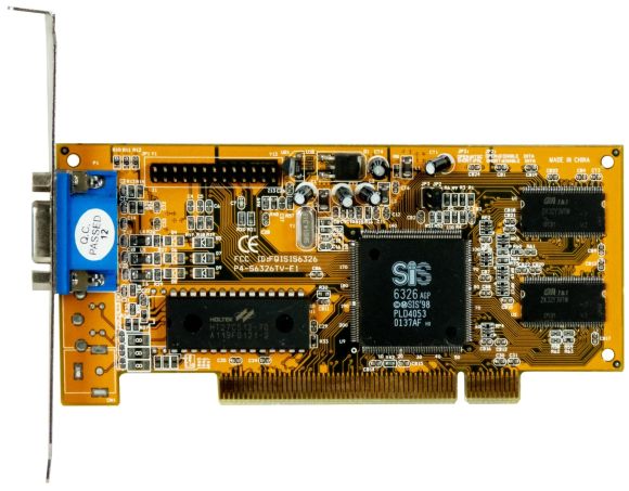 SIS 6326 AGP 4MB P4-S6326TV-E1 PCI VGA