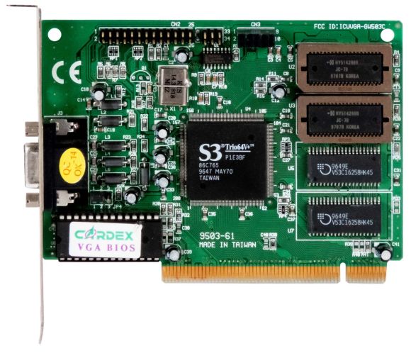CARDEX S3 TRIO64V+ 2MB 9503-61 PCI D-SUB
