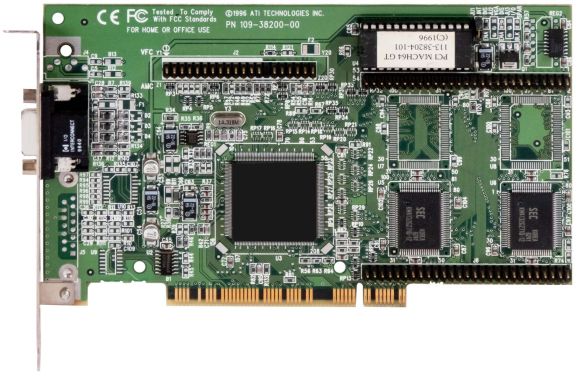 ATI 3D RAGE II 109-38200-00 GRAPHICS CARD 2MB VGA PCI