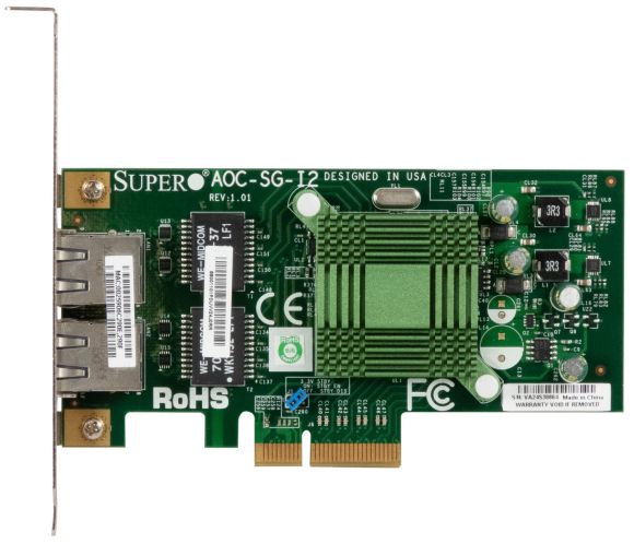 SUPERMICRO AOC-SG-i2 DUAL RJ45 1GbE PCIe